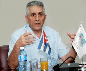 2 de Diciembre del 2016 Cede de la Central de Trabajadores de Cuba ofreció George Mavricos de Grecia y Secretario General de la FSM (Federación Sindical Mundial) una conferencia de Prensa:Fotos: César A. Rodriguez.